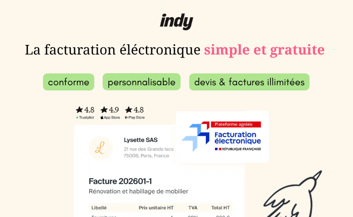 Indy — La facturation électronique simple et gratuite